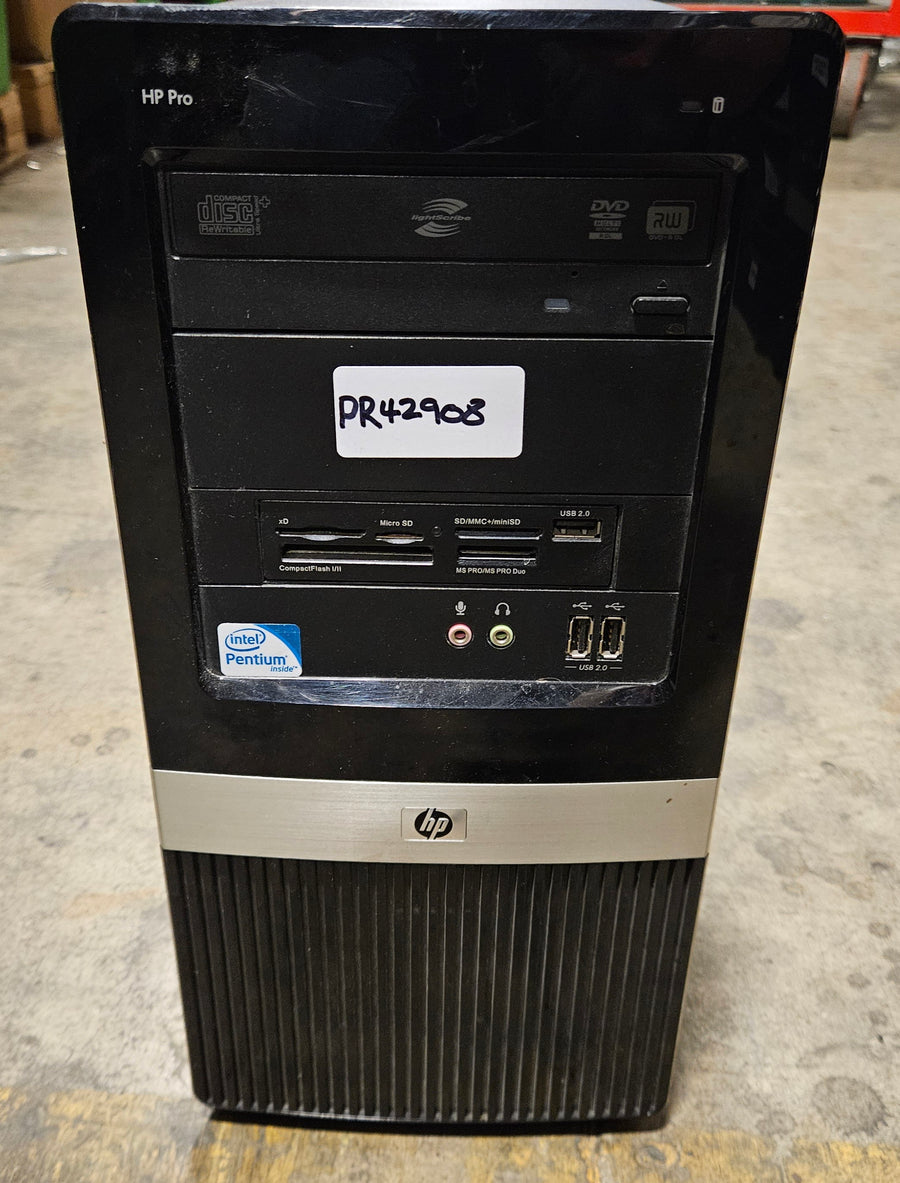 HP Pro 3010 MT DVD 2GB RAM Pentium Dual Core E5400 2.70GHz NO HDD NO OS PC ( VW291EA#ABU ) USED