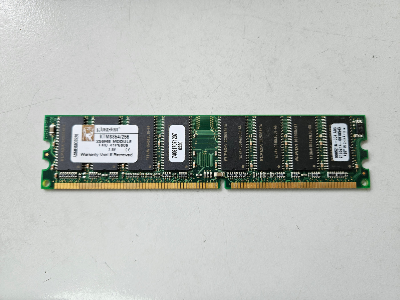 Kingston IBM 256MB PC2700 DDR-333MHz CL2.5 184-Pin DIMM ( KTM8854/256 9905216-004.A03 41P6809 ) REF