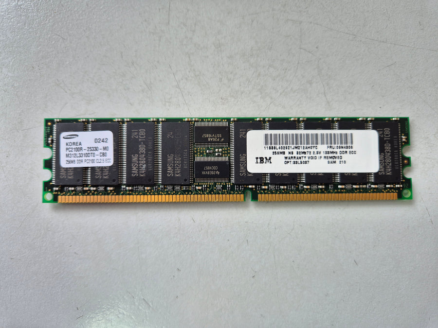 Samsung IBM 256MB PC2100 DDR-266MHz Registered ECC CL2.5 184-Pin DIMM ( M312L3310DT0-CB0 33L5037 ) REF