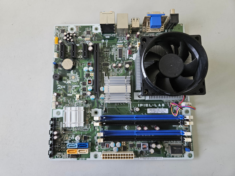 HP Pro 3120 SFF IPIEL-LA3 MicroATX LGA775 Motherboard with Intel Core 2 CPU/fan/io Shield ( 612499-001 ) USED