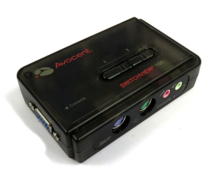 Avocent SwitchView 100 Series 2 Port PS/2 Desktop KVM Switch ( 2SV110BND1 ) NEW