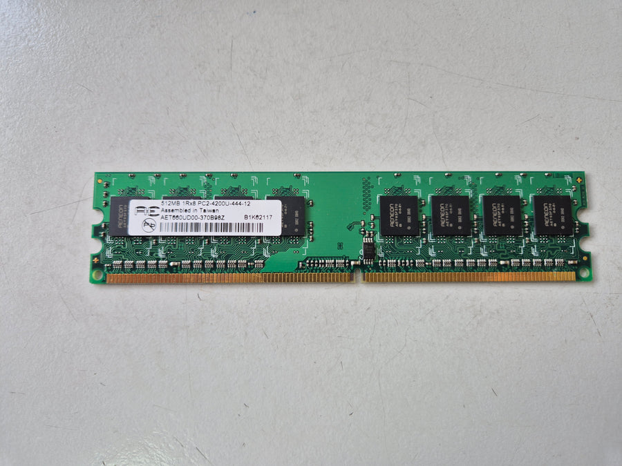 Aeneon 512MB DDR2 533MHz PC2-4200U 240-Pin NonECC CL4 DIMM ( AET660UD00-370B98Z ) REF