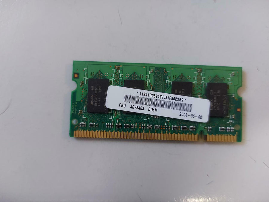 IBM Hynix 1GB PC2-5300 CL5 2Rx16 1.8v SODIMM HYMP112S64CP6-Y5 40Y8403