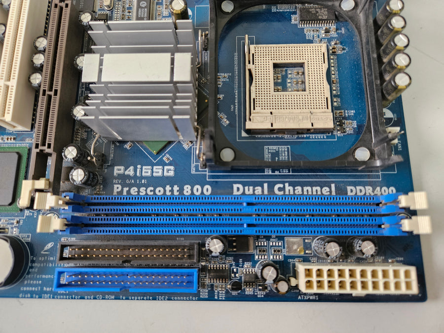 ASRock Socket 478 Intel MicroATX Motherboard ( P4i65G ) USED