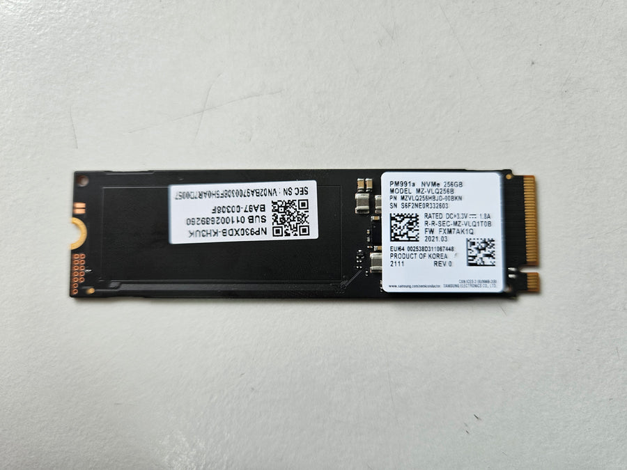 Samsung 256GB M.2 2280 PCIe NVMe Gen3x4 SSD ( PM991a MZ-VLQ256B MZVLQ256HBJD-00BKN ) REF