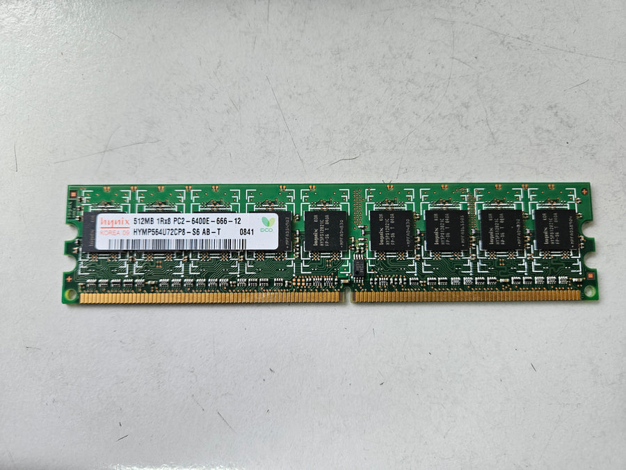 Hynix HP 512MB PC2-6400 DDR2-800MHz CL6 240-Pin DIMM ( HYMP564U72CP8-S6 444907-051 ) REF