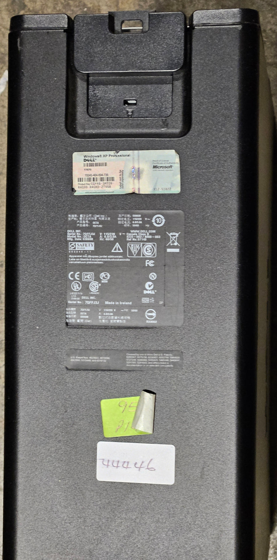 Dell Precision T5400 4GB RAM Xeon X5460 3.16GHz NO HDD NO OS DVD Dual DVI Quadro graphics card WinXP Pro COA present ( DCTA ) USED