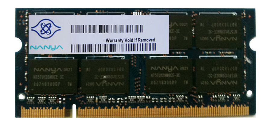 Nanya 1GB PC2-5300 DDR2-667MHz non-ECC Unbuffered CL5 200-Pin SoDimm ( NT1GT64U8HA0BN-3C ) REF