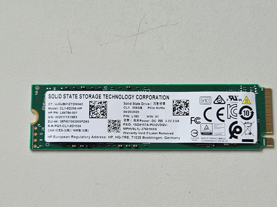 HP Lite-On 256GB M.2 2280 PCIe NVMe SSD ( CL1-8D256-HP L64784-001 ) REF