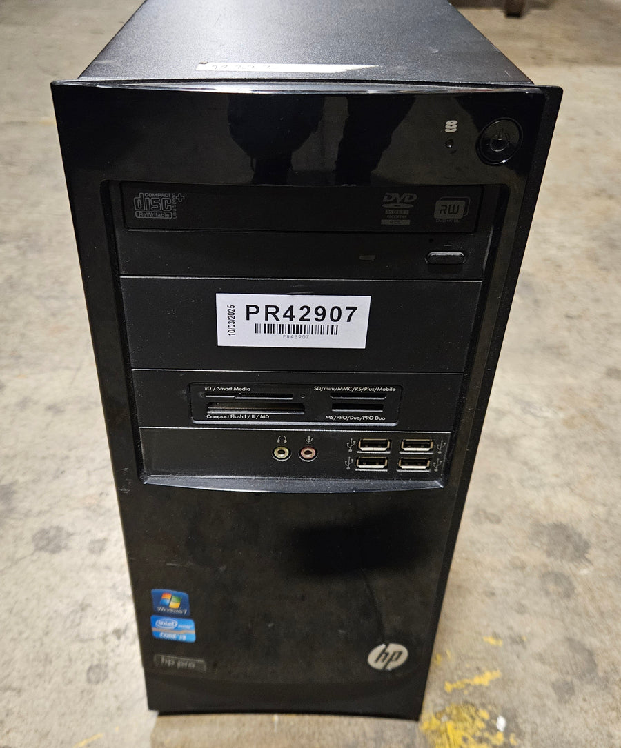 HP Pro 3300 MT DVD 4GB RAM i3-2120 3.30GHz NO HDD NO OS PC ( XT310EA#ABU ) USED