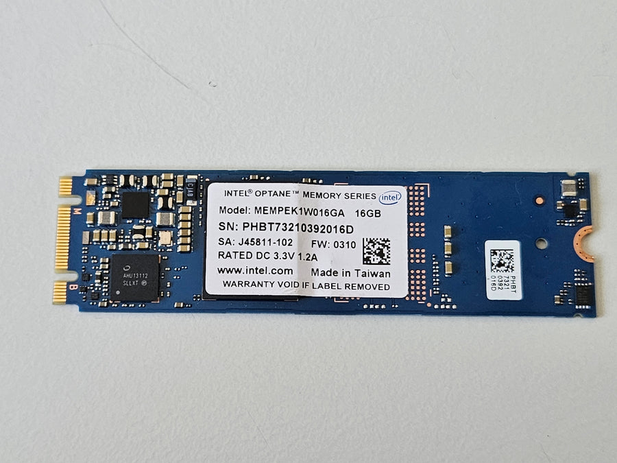 Intel Optane 16GB 3D Xpoint PCI Express 3.0 x2 NVMe M.2 2280 SSD ( MEMPEK1W016GA ) REF
