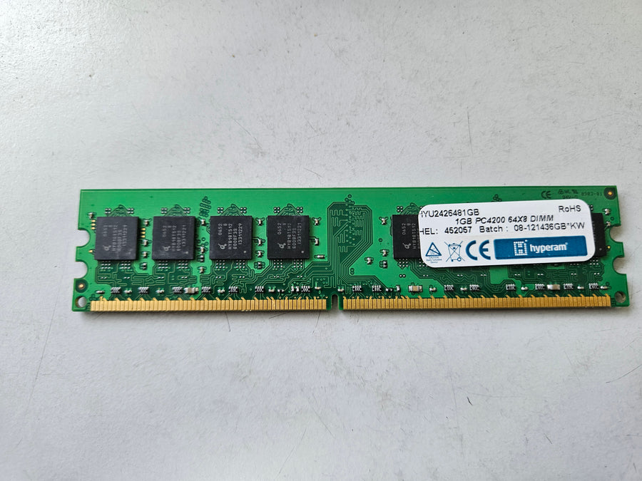Hyperam 1GB 533MHz PC2-4200 DDR2 DIMM ( HYU2426481GB ) REF