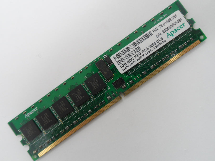 PR19590_78 01068 331_Apacer 1GB PC2-3200 CL3 ECC Reg Memory - Image2