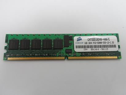 CM73DD1024R-400 E - Corsair 1GB 1RX4 PC2-3200R DDR2 SDRAM Memory - Refurbished