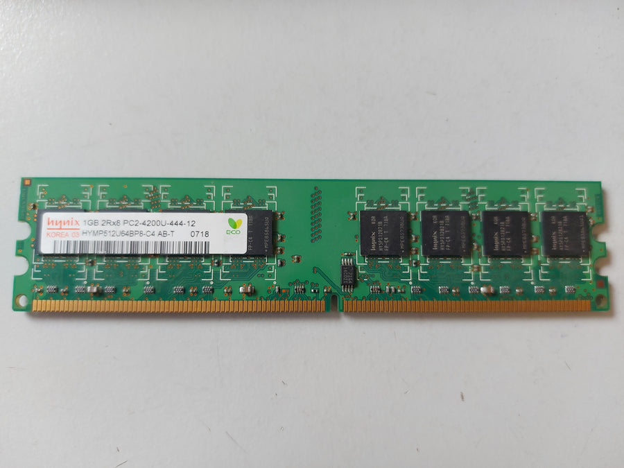 Hynix 1GB PC2-4200 DDR2-533MHz non-ECC Unbuffered CL4 240-Pin DIMM Memory Module ( HYMP512U64BP8-C4 AB-T ) REF