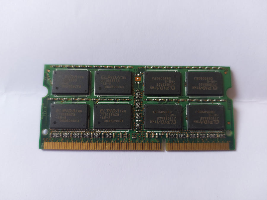 Elpida 2GB PC3-8500 DDR3-1066MHz non-ECC Unbuffered CL7 204-Pin SoDimm Memory Module ( EBJ21UE8BASA-AE-E ) REF