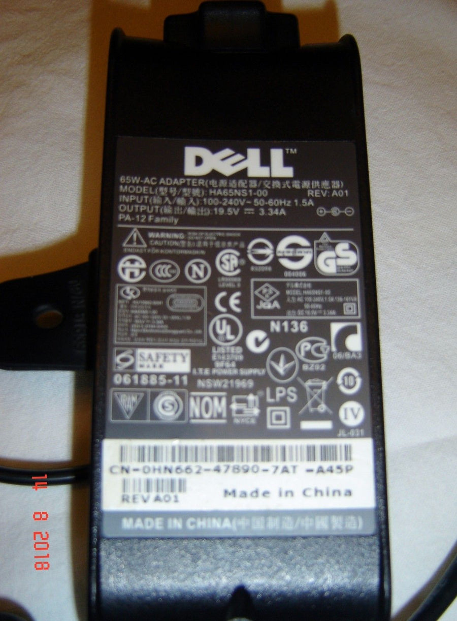 Dell 65W AC Adapter (HA65NS1-00 USED)