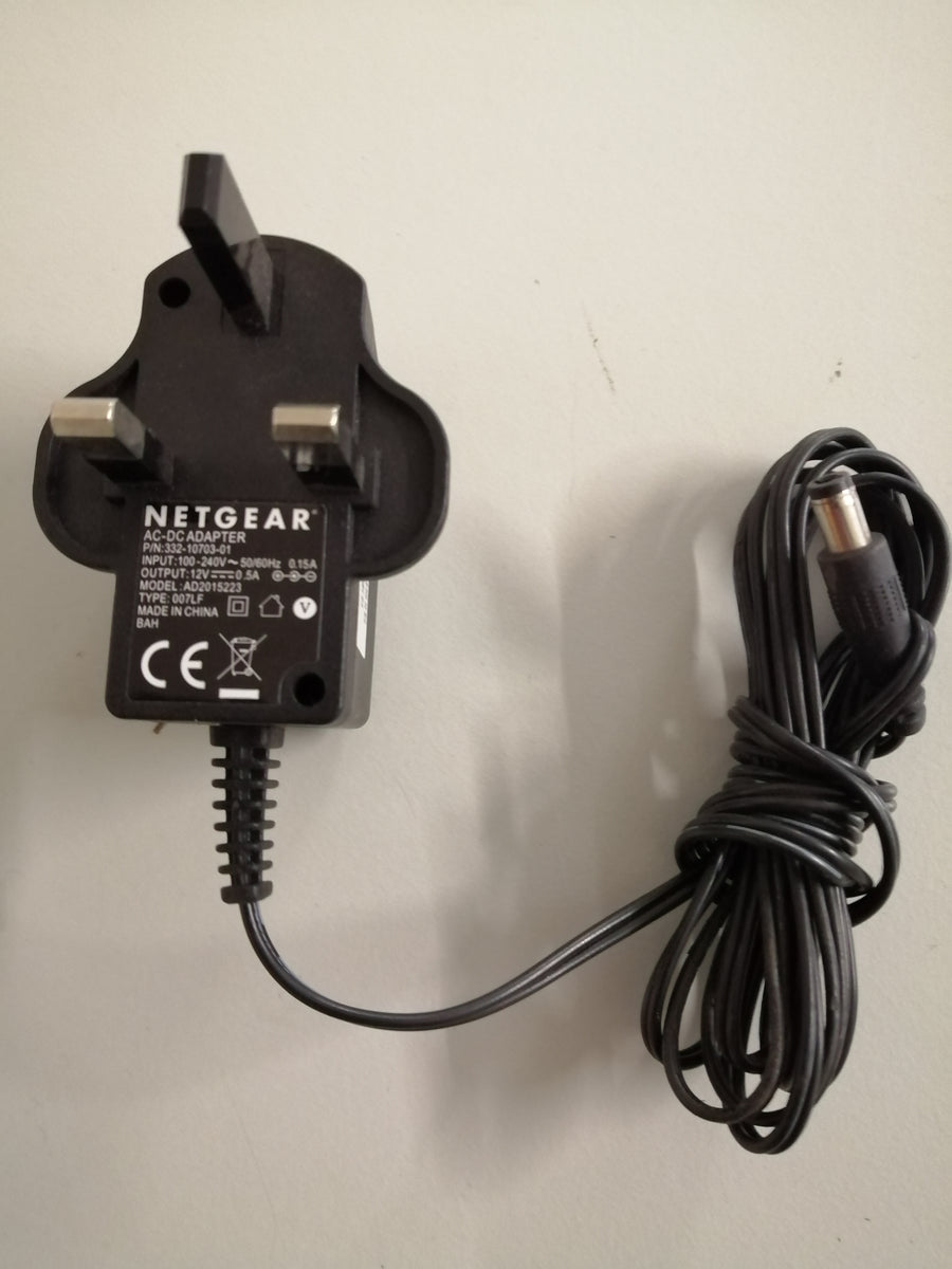 NETGEAR AC/DC ADAPTER AD2015223 IN 240V OUT 12V ( 332-10703-01 USED)