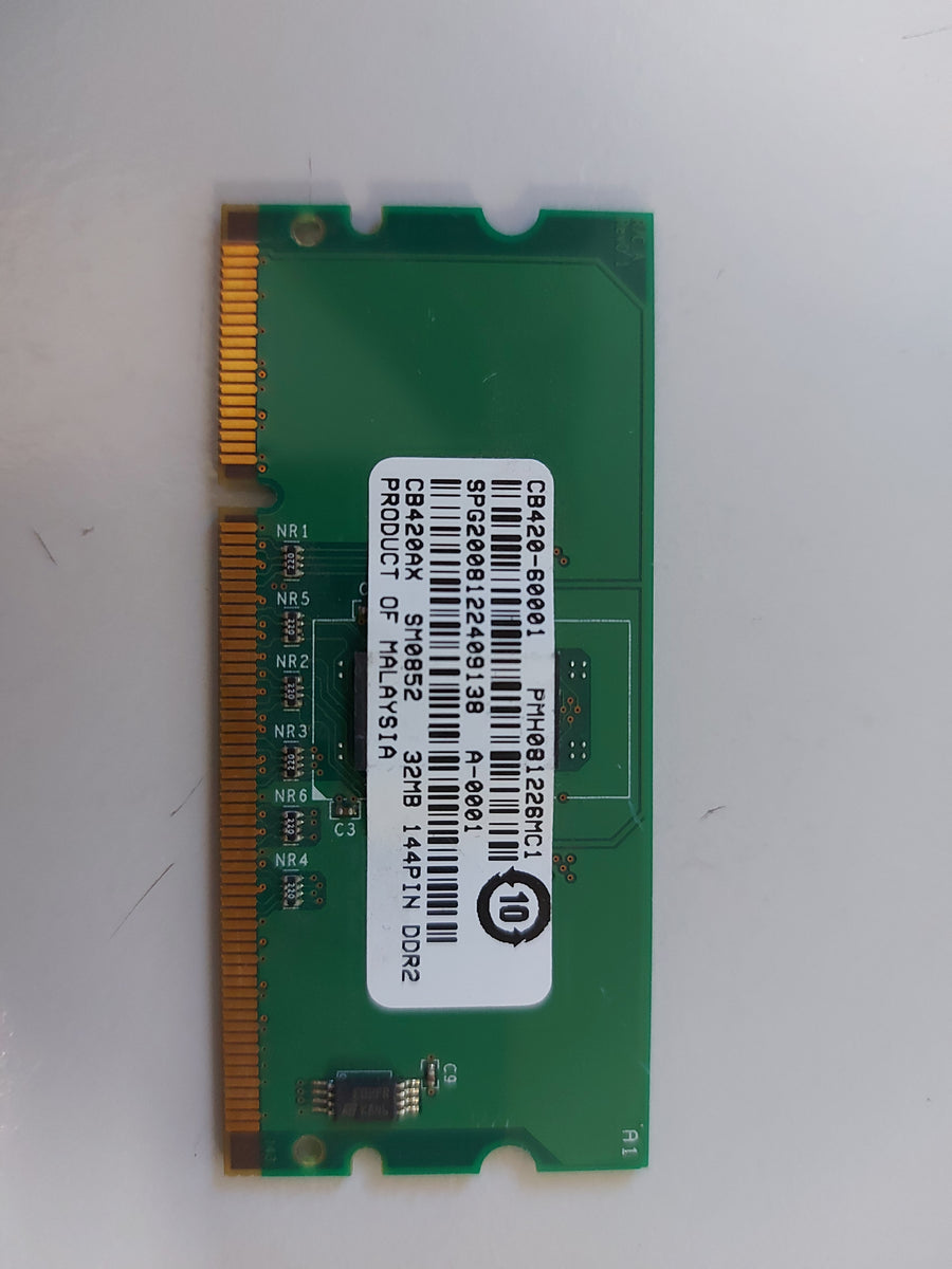 HP 32MB PC2-3200 DDR2 non-ECC Unbuffered CL4 144-Pin DIMM CB420-60001 CB420AX