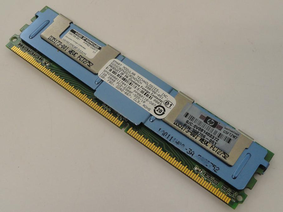 MT9HTF6472FY-667B4E3 - Micron 512MB PC2-5300 667Mhz 9chip 64x8 ECC Fully Buffered CL5 DIMM - Refurbished