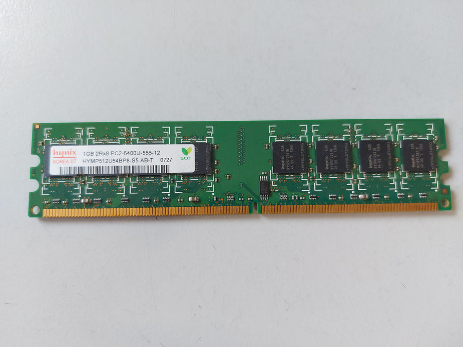 Hynix 1GB PC2-6400 DDR2-800MHz non-ECC Unbuffered CL6 240-Pin DIMM Memory Module ( HYMP512U64BP8-S5 AB-T ) REF