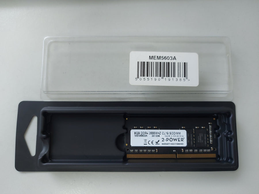 2-Power 8GB DDR4 2666MHz CL19 NonECC Unbuffered SoDimm ( MEM5603A ) NEW