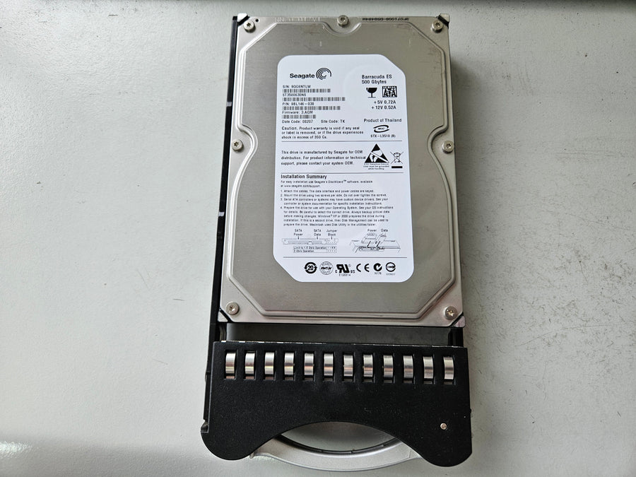 Seagate 500GB 7200RPM SATA 3.5in HDD in Caddy ( 9BL146-038 ST3500630NS ) USED