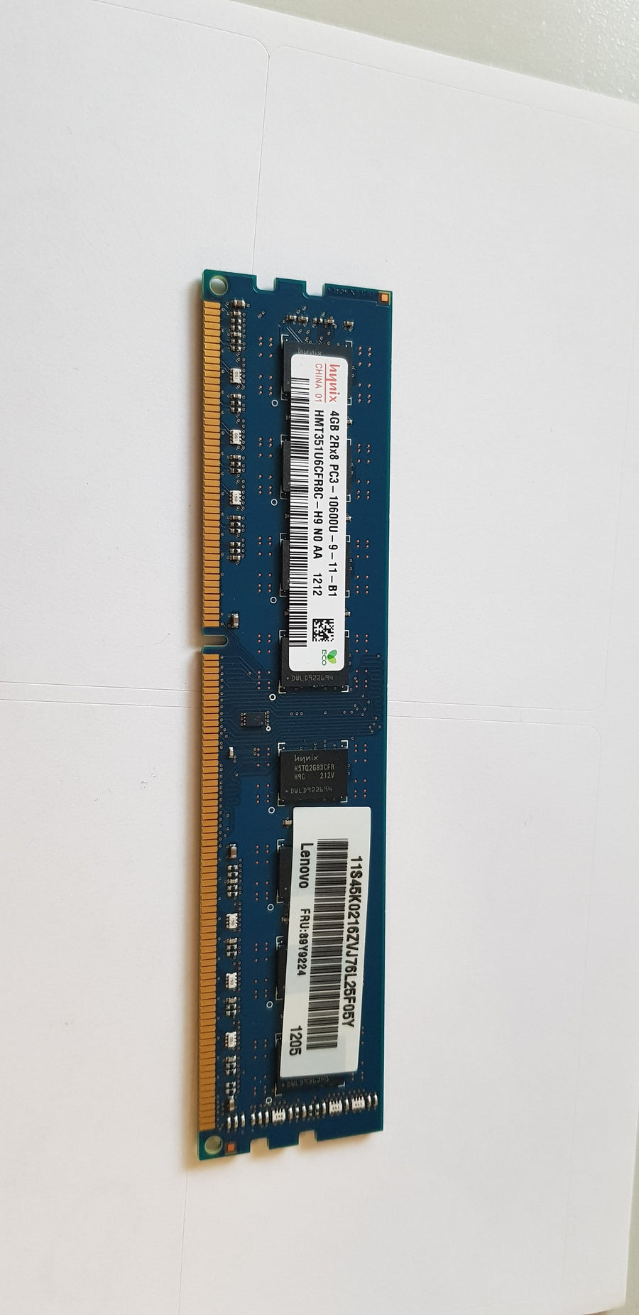 Hynix 4GB 2Rx8 PC3-10600U DDR3 NonECC 240Pins DIMM Memory Module (HMT351U6CFR8C-H9)