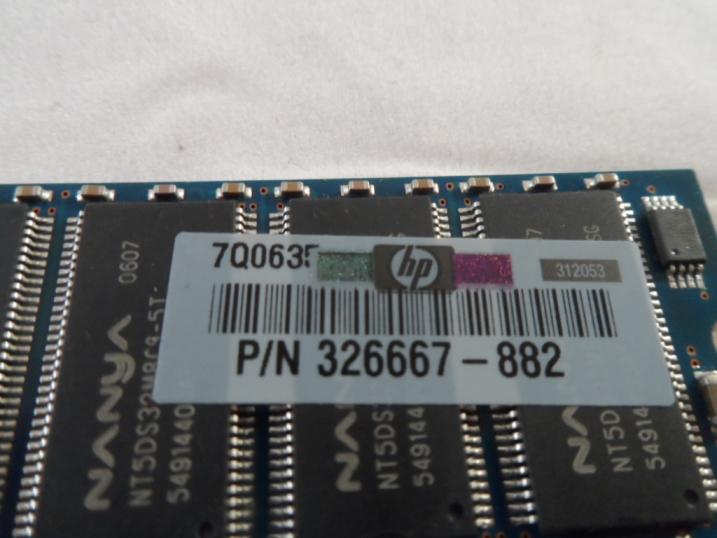 PR16254_NT256D64S88COG-5T_Nanya / HP NT256D64S88C0G-5T 256Mb memory - Image2