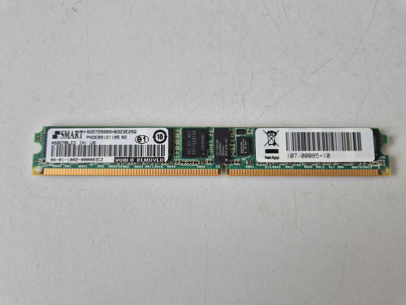 Smart NetApp 2GB DDR2 ECC Reg PC2-5300 667MHz Memory ( SG572568SH8323E2SQ 107-00085+10 ) REF