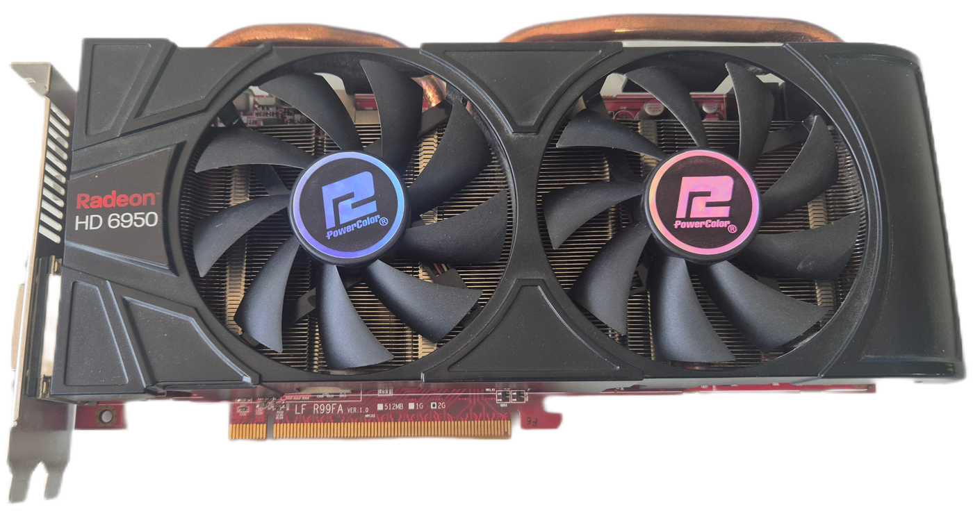 PowerColor Radeon HD 6950 2GB GDDR5 GPU ( AX6950 2GBD5-M2DH ) USED