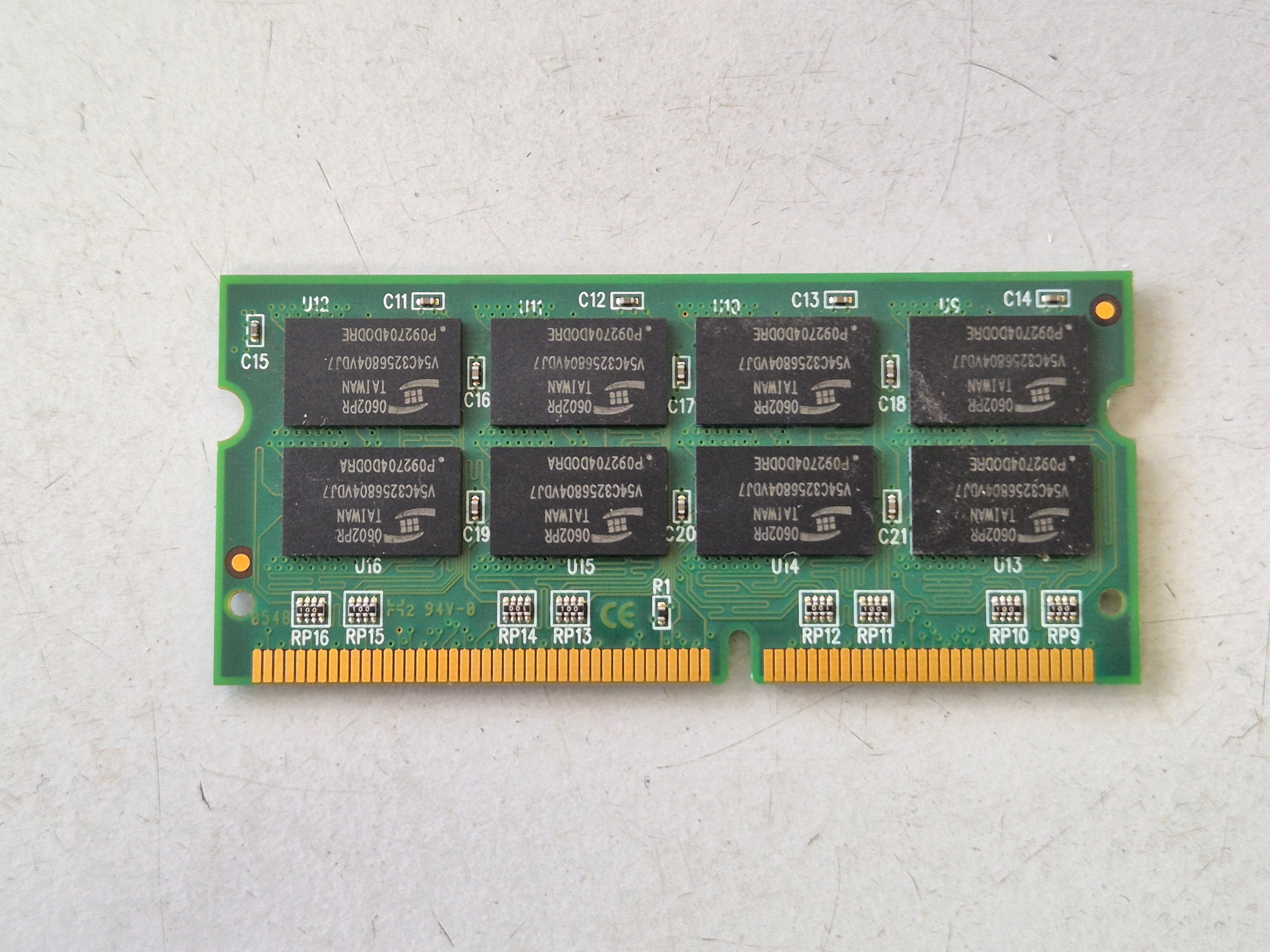 Kingston 512MB PC133 133MHz non-ECC Unbuffered CL3 144-Pin SoDimm ( KVR133X64SC3L/512 9905234-003.A00 ) REF