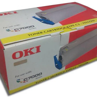Oki Yellow Laser Toner Cartridge - 10000 Pages For C7000 series ( 41304209 ) NEW OLD STOCK FINAL SALE