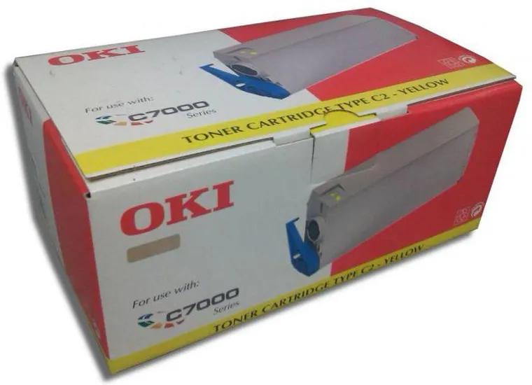Oki Yellow Laser Toner Cartridge - 10000 Pages For C7000 series ( 41304209 ) NEW OLD STOCK FINAL SALE