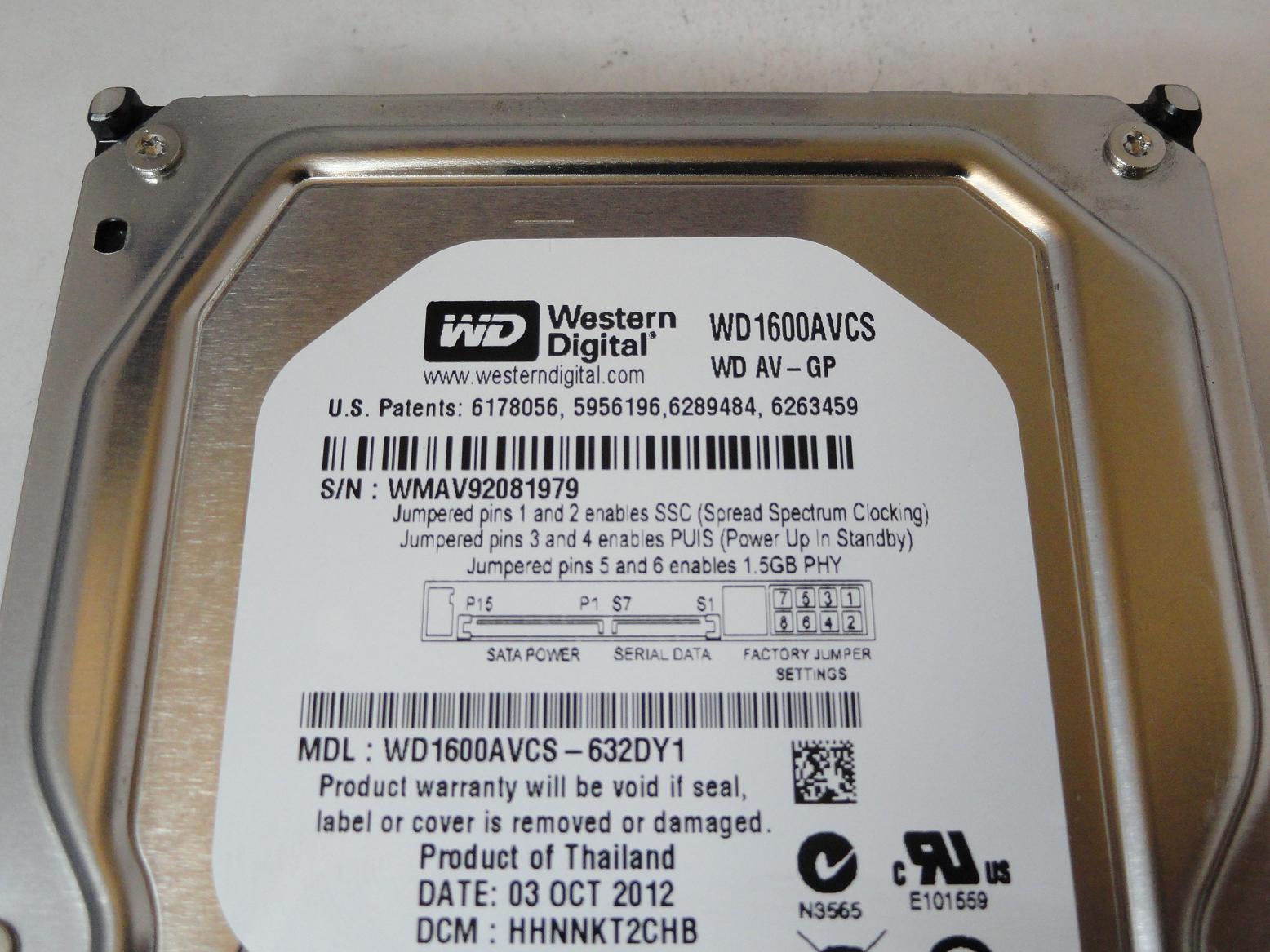 PR23784_WD1600AVCS_Western Digital 160GB SATA 5400rpm 3.5in HDD - Image3