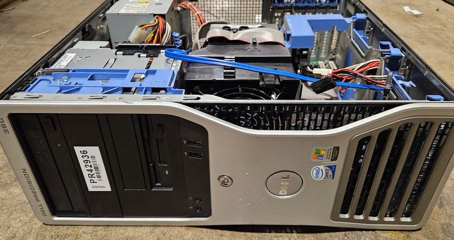 Dell Precision 390 4GB RAM Core2Duo 2.66Ghz NO OS NO HDD Dual DVI Nvidia Quadro FX Win7Pro COA - no side panel ( DCTA ) USED