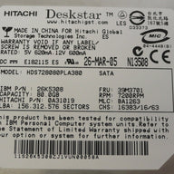 0A31019 - Hitachi IBM 80GB SATA 7200rpm 3.5in Deskstar HDD - Refurbished
