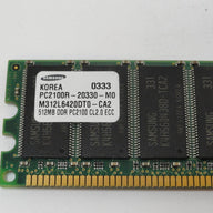 Samsung 512MB PC2100 DDR-266MHz DIMM RAM ( M312L6420DT0-CA2 ) REF