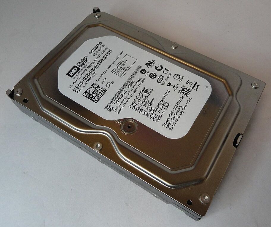 Western Digital Dell 160GB SATA 7200rpm 3.5in HDD ( WD1600AAJS-75B4A0 0U717D ) REF