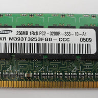 PC2-3200R-333-10-A1 - Samsung IBM 256Mb DDR2 400MHz  1Rx8 PC2-3200R CL3 ECC Reg 240 Pin RAM - Refurbished