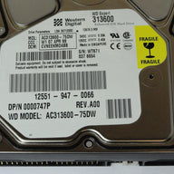 AC313600-75DW - Western Digital 13.6Gb IDE 7200rpm 3.5in HDD - Refurbished
