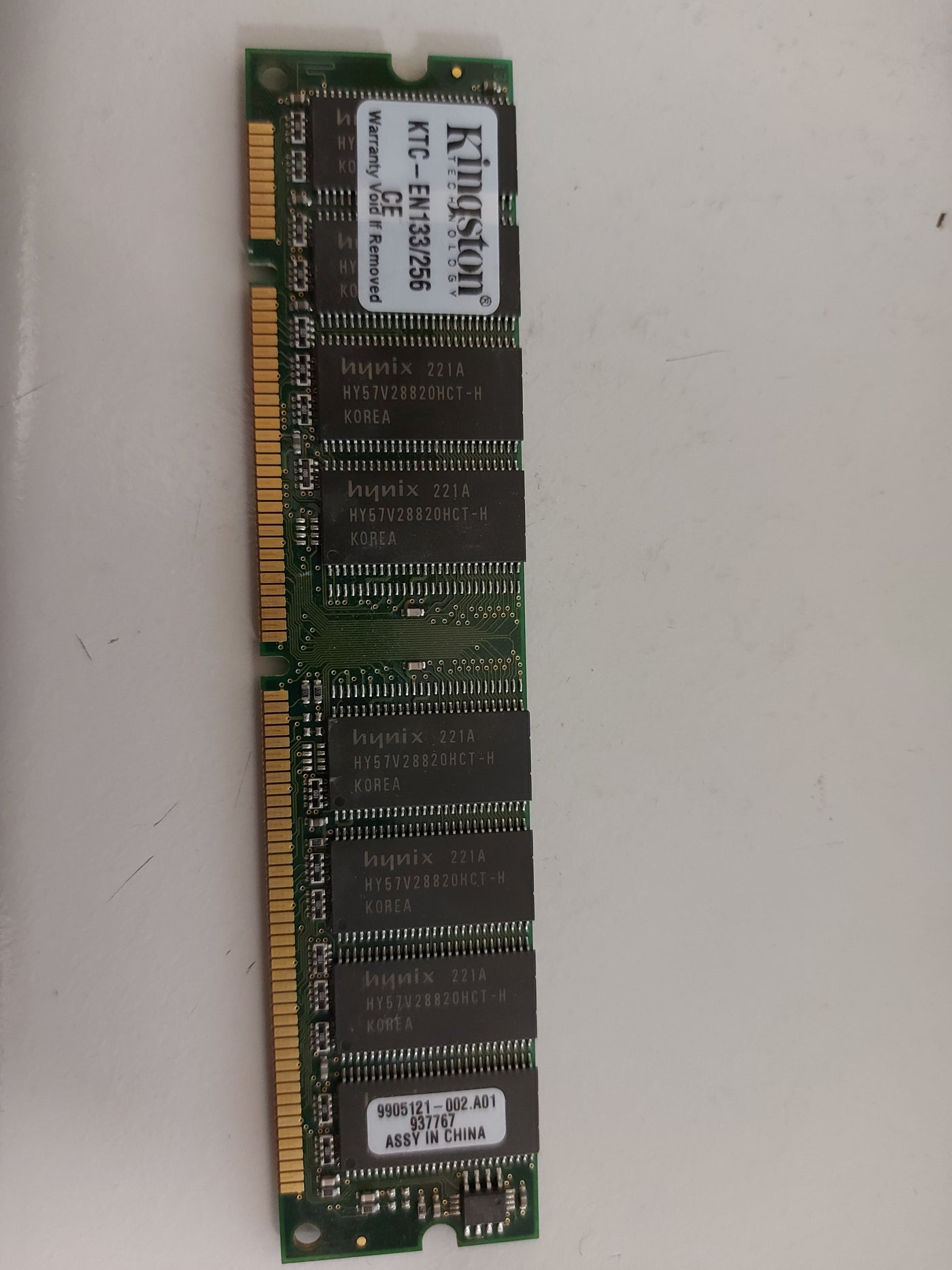 Kingston/HP 256MB PC133 133MHz nonECC Unbuffered CL3 168Pin DIMM  KTC-EN133/256