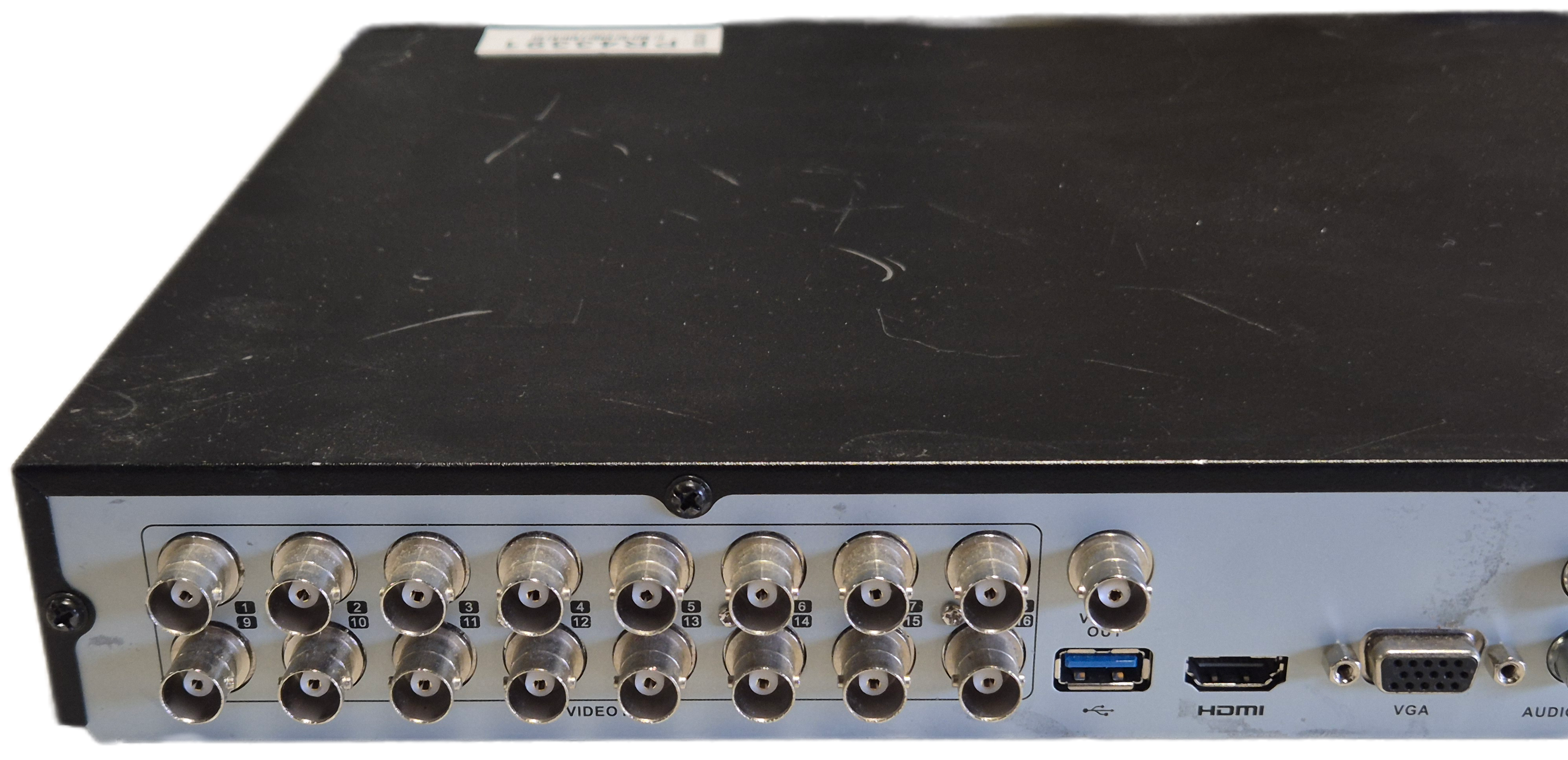 HIKVision 16 Channel Embedded Net DVR 2x6TB HDD  - passwords reset - NO PSU ( DS-7216HUHI-K2 ) USED