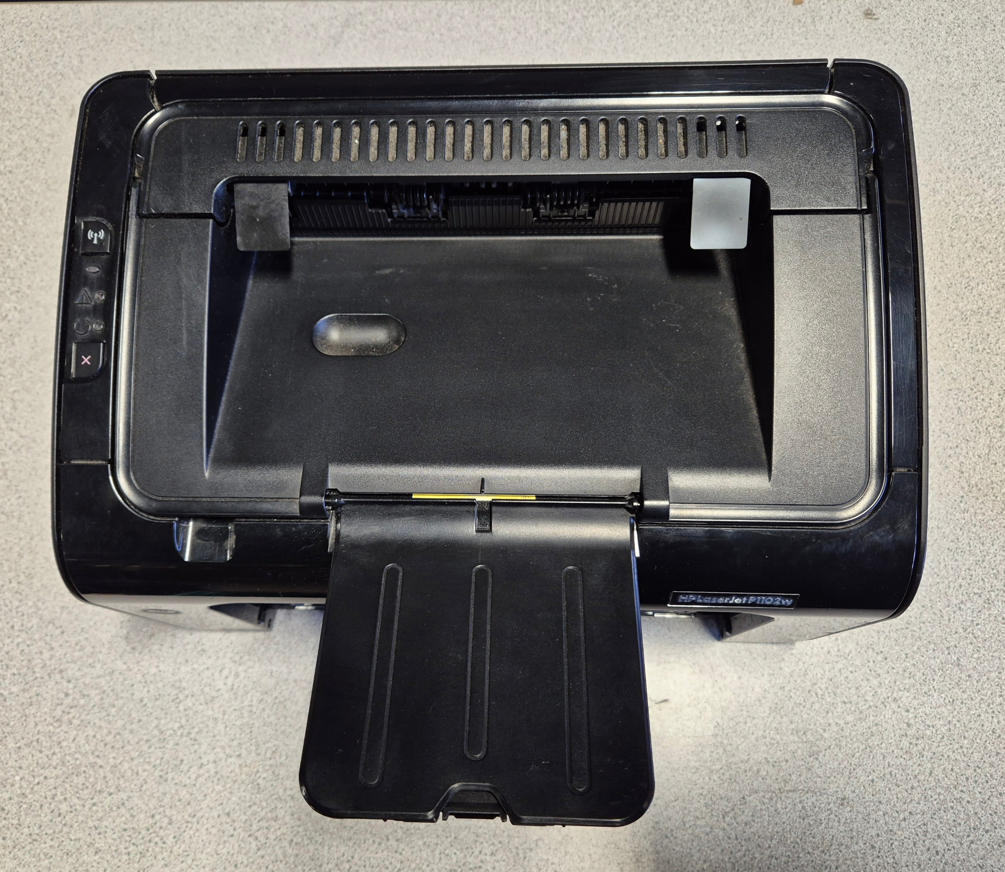 HP LaserJet P1102W – Bottom paper box missing - STILL PRINTS ( CE658A ) USED
