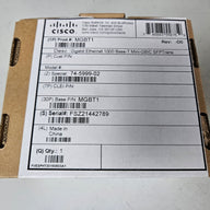 Cisco Small Business 1000BASE-T Mini-GBIC SFP Transceiver ( MGBT1 ) NEW