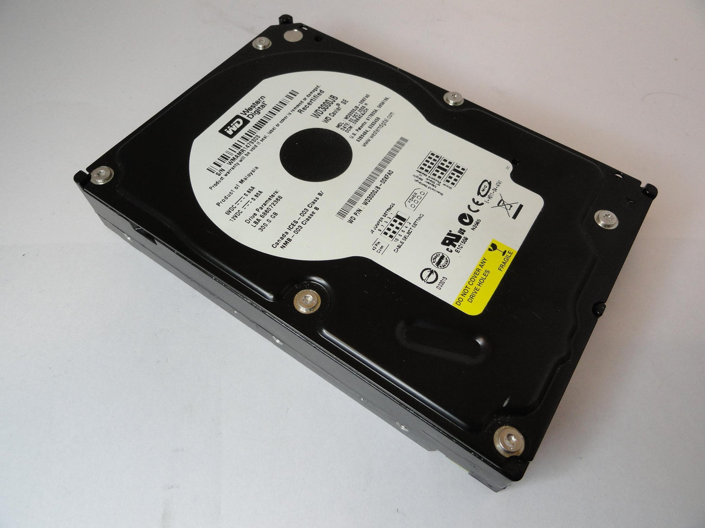 PR21073_WD3000JB-00KFA0_Western Digital 300Gb IDE 7200rpm 3.5in Recertifed - Image3