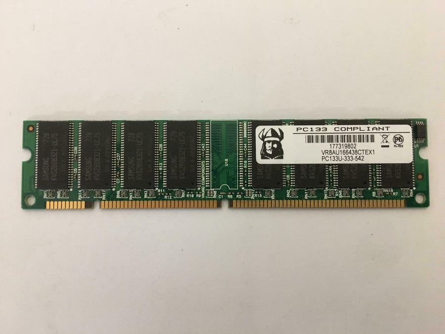 Viking 128MB PC133 133MHz non-ECC Unbuffered CL3 168-Pin DIMM ( VR8AU166438CTEX1 ) REF