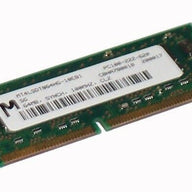 Micron 64MB PC100 100MHz non-ECC Unbuffered CL2 144-Pin SDRAM SoDimm ( MT4LSDT864HG-10EB1 ) REF