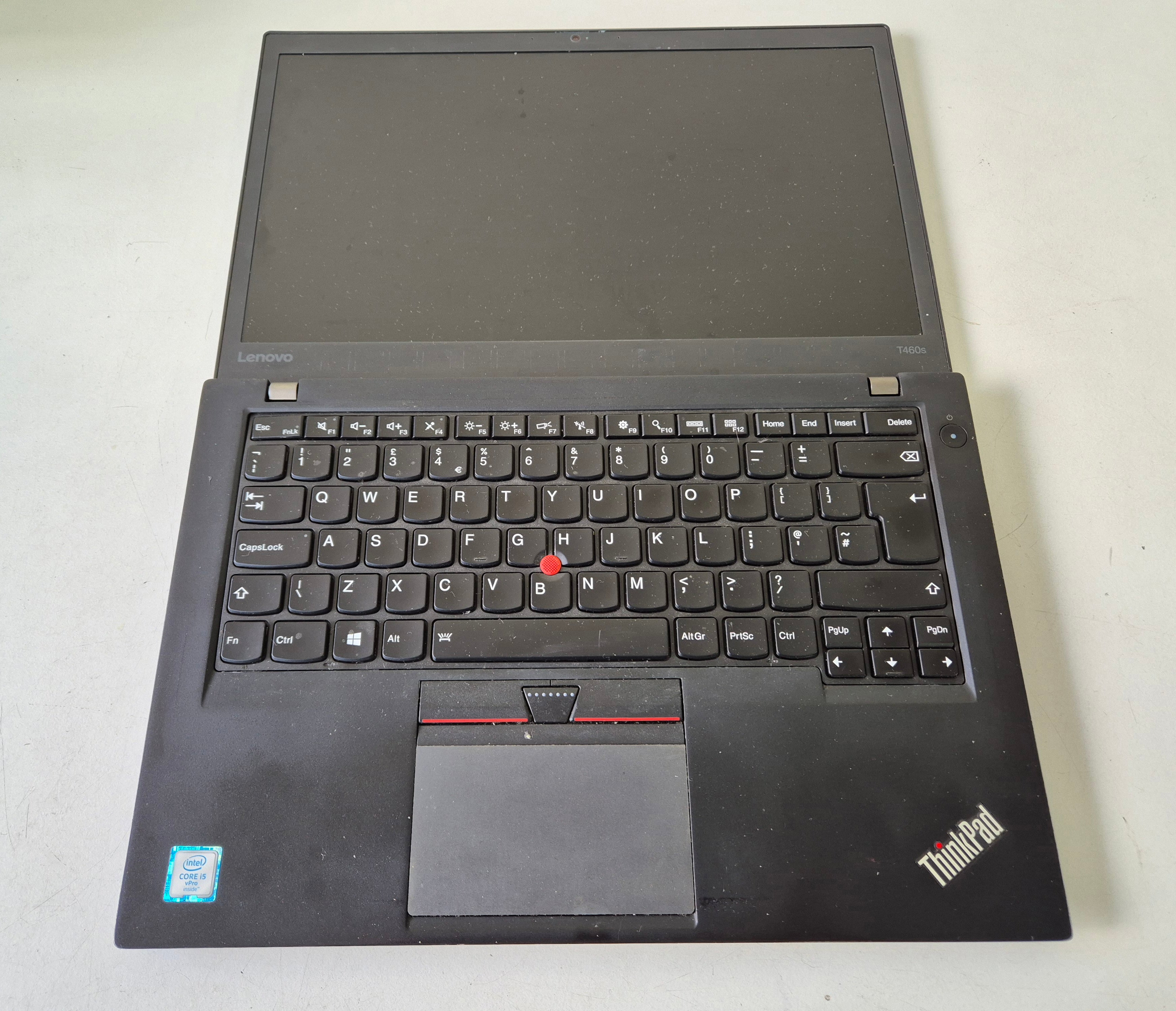 Lenovo ThinkPad T460s 250GB SSD 8GB RAM i5-6300U 2.4GHz Win10 14" FAIR BATTERY - USED