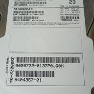 PR22596_9T5004-032_Seagate SUN 36Gb Fibre Channel 10Krpm 3.5in HDD - Image2
